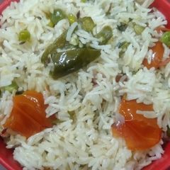 A picture of Green Peas Pulao.