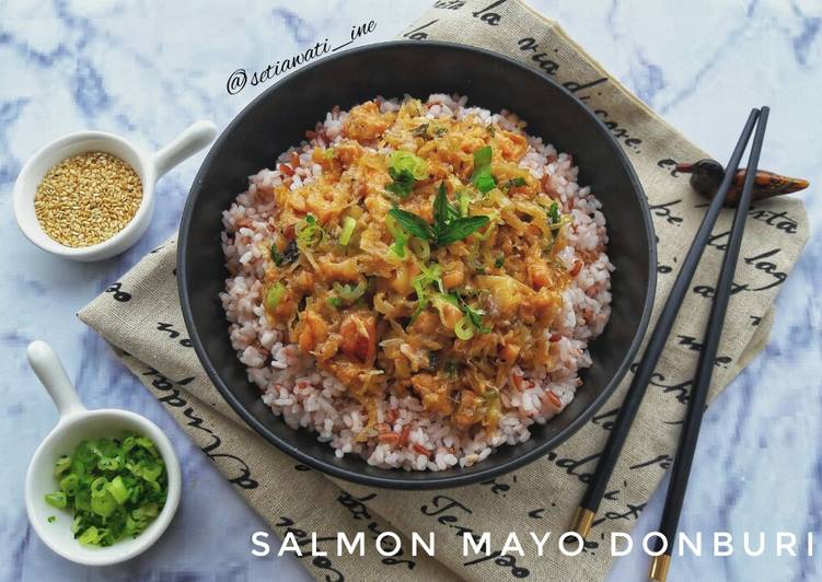 Resep Salmon Mayo Donburi Anti Gagal