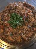 Haggis aux tomates et shiitakes frais
