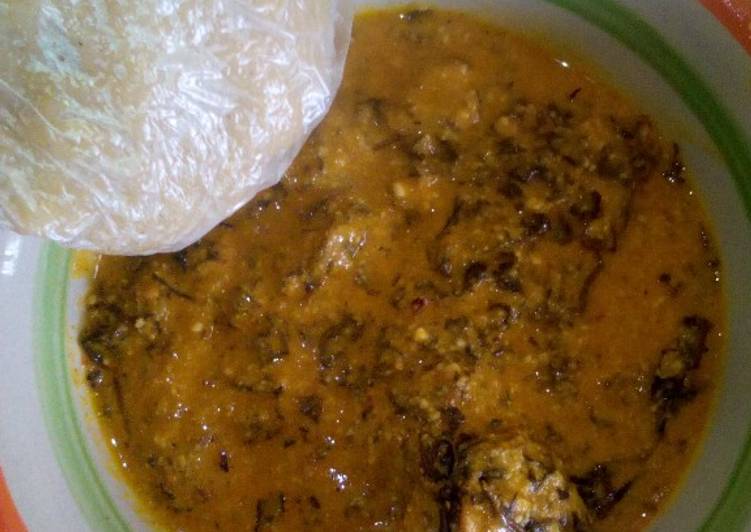 Groundnut soup and ugali