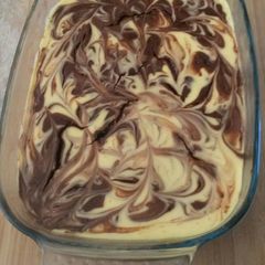 A picture of Baked Chocolate Ripple Cheese Cake.