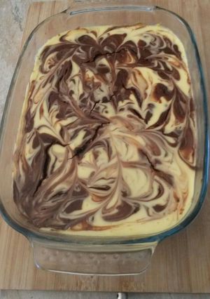 A picture of Baked Chocolate Ripple Cheese Cake.