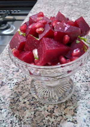 Une photo de Salade de betterave à la grenade