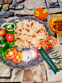 A picture of Rice & beans (garau-garau).