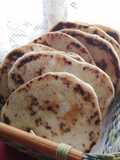 Pan Naan en plancha de hierro