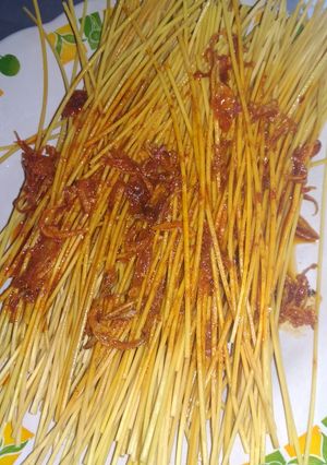 Foto resep Mie Lidi Bumbu Basah
