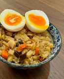溏心蛋竹筍雞肉炊飯
