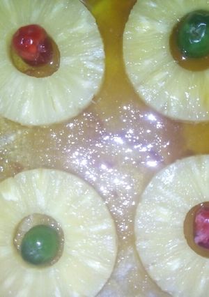 A picture of Pineapple upside down cake.
