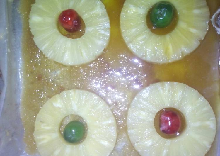 Steps to Cook Perfect Pineapple upside down cake