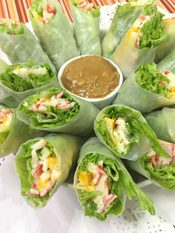 Recipe Kani Mango Roll the Can Spoil the Tongue Really delicious