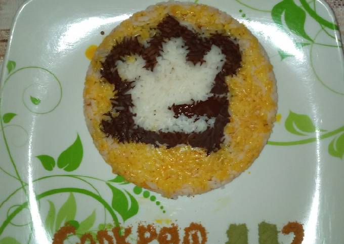 Simple Way to Make Homemade Coconut rice with red oil