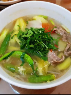 Hình của món Canh chua thịt bò.