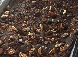 Una foto de Brownie vegano de porotos negros (FIT)