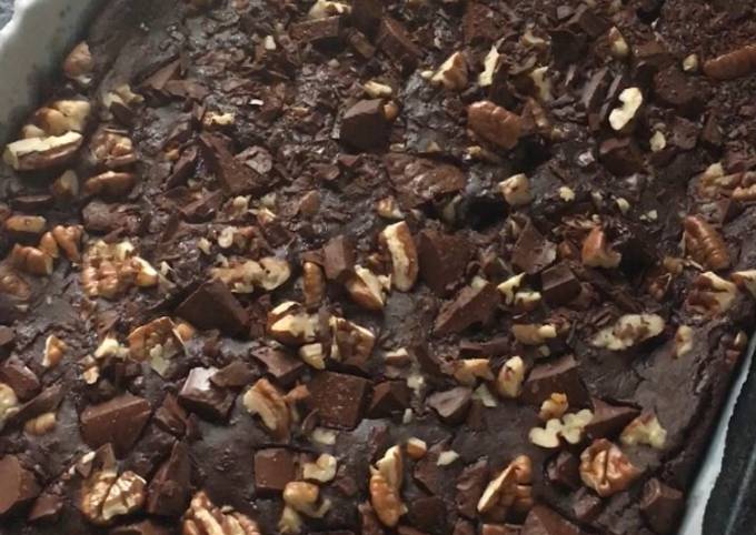 Brownie vegano de porotos negros (FIT)