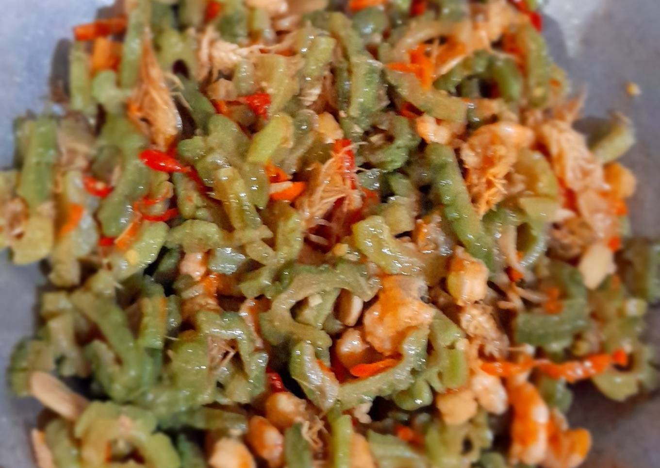 Tumis pare udang