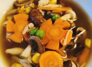 Hình của món Canh nấm chay.