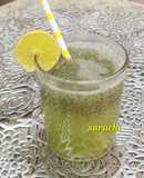 Fresh Green Grapes Juice with Chia Seeds