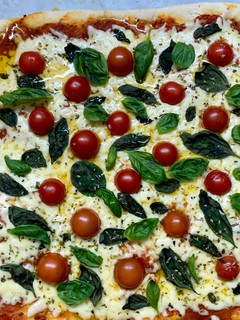 Una foto de Pizza Capri - masa con prefermento poolish
