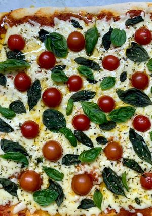 Una foto de Pizza Capri - masa con prefermento poolish