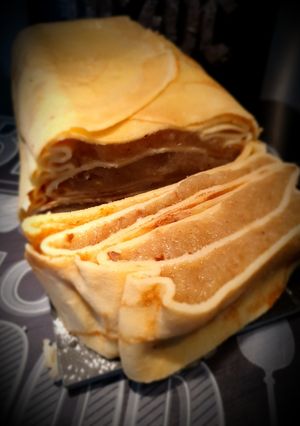 Une photo de Terrine de crêpes aux pommes