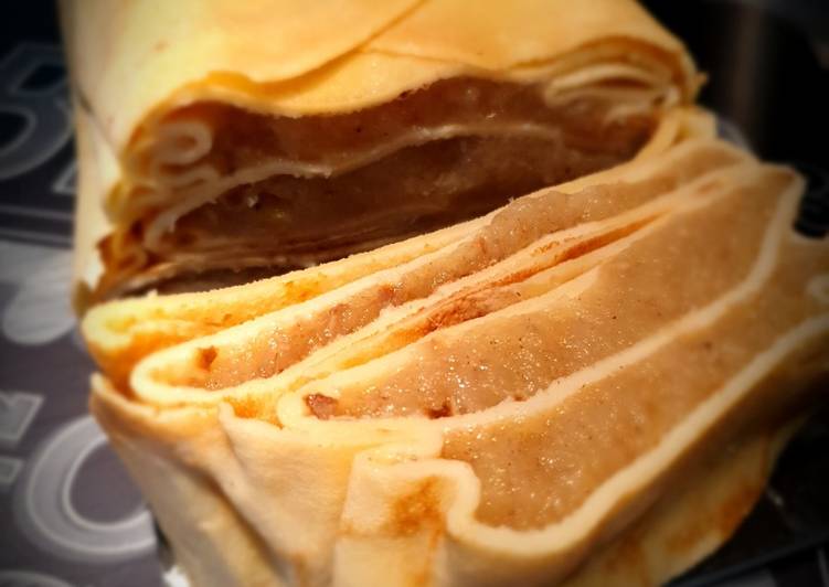 Recette: Terrine de crêpes aux pommes