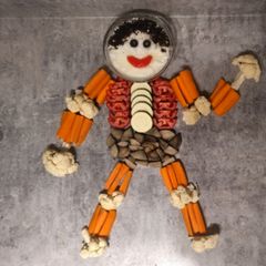 A picture of Halloween Veggie Tray Decoration ☠💀👿👺👹.