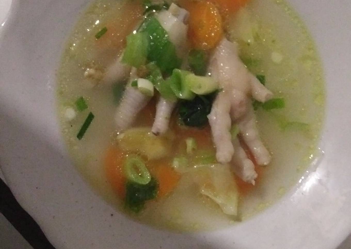 Sop ceker Ayam Jahe Ala chef Merty bhianda