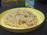 Spaghetti Carbonara praktis tanpa telur