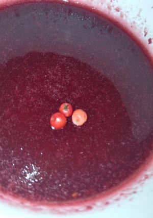 Una foto de Cóctel de jarabe de fresa y pimienta rosa estilo DULZAL