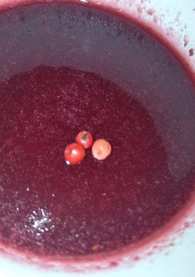 Una foto de Cóctel de jarabe de fresa y pimienta rosa estilo DULZAL