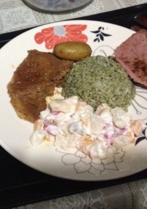Una foto de Ensalada navideña fácil y rápida