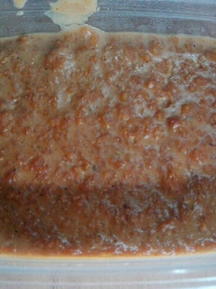 Una foto de Postre de avena y café