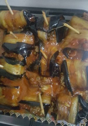 صورة لوصفة كباب الباذنجان