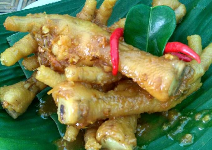 Ceker ayam bumbu rica