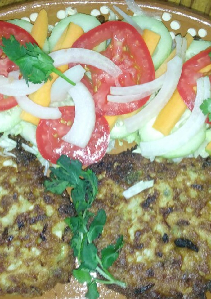 Una foto de Tortitas de col y brócoli a la. Mario's