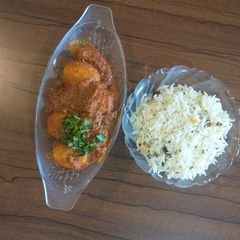 A picture of Kashmiri Dum Aloo.