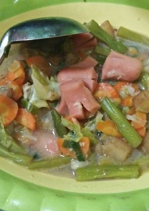 Foto resep Sayur sop sosis