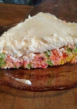 Una foto de Tarta arcoíris
