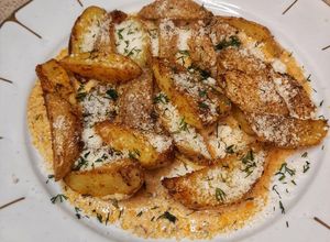 O poză a rețetei Roasted potatoes with hot honey ranch 🍯.