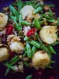 Tumis Kacang Buncis Bersama Tauhu Telur