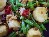 Tumis Kacang Buncis Bersama Tauhu Telur