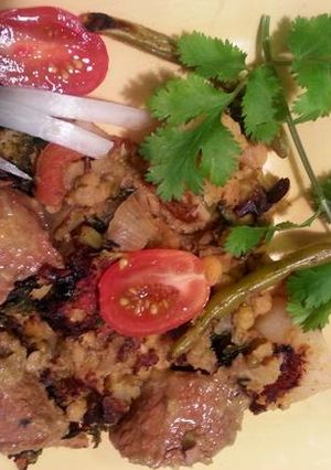 A picture of Dal Gosht.