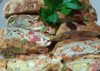 Masakan Populer Omelet sayur Enak Sederhana