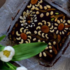 A picture of Vegan, sugar free, GF, Mazurek.
