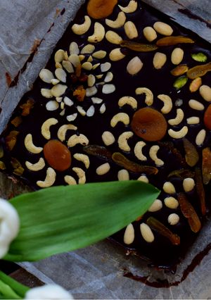 A picture of Vegan, sugar free, GF, Mazurek.