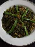 Mulli ki bhujia (radish leaves bhujia)