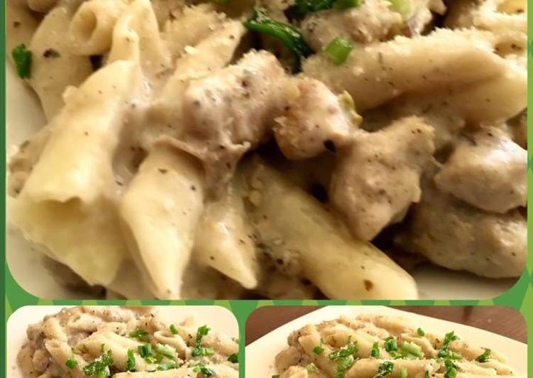 Easiest Way to Prepare Yummy Chicken Alferedo penne Pasta๐๐ Easiest Way to Prepare Yummy Chicken Alferedo penne Pasta๐๐