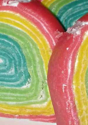 Foto resep Rainbow Roll Mille Crepes
