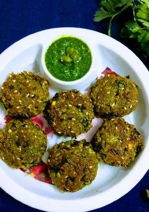 A picture of Hara Chana kebab.