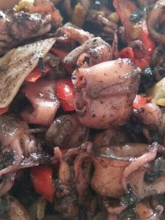 Foto resep Cumi Item Saus Tiram